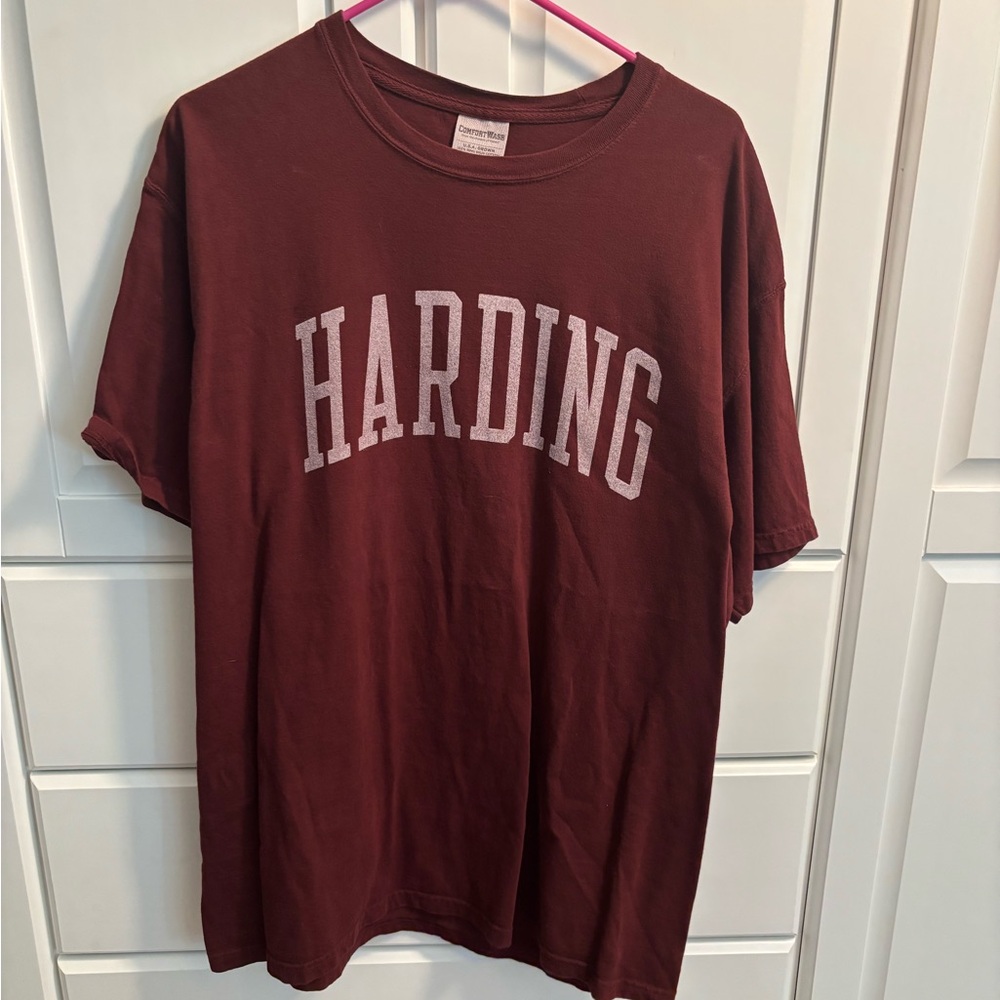 Harding University Maroon Comfort Colors T-Shirt